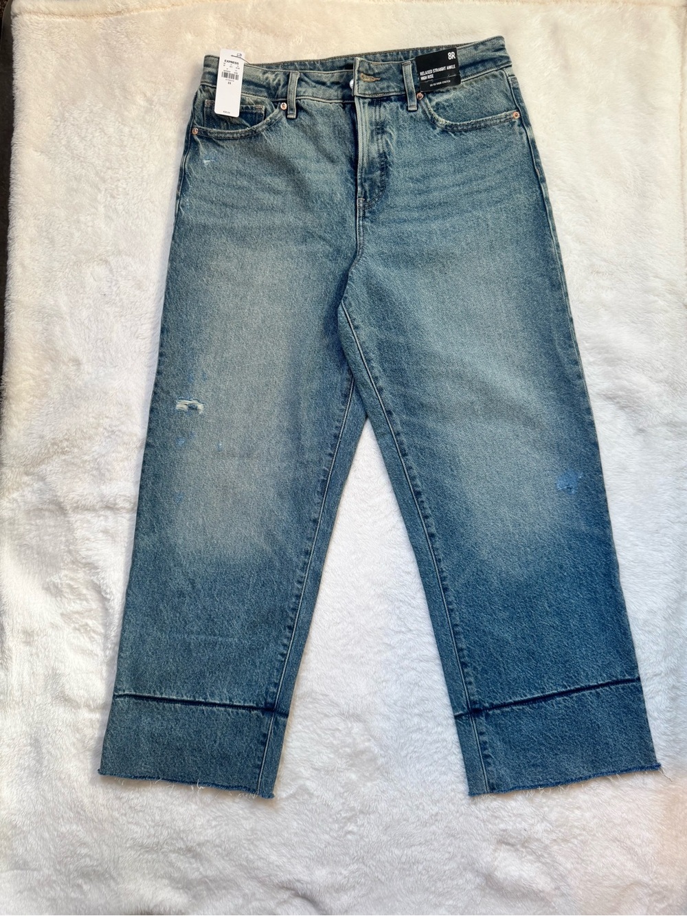 Express Relaxed Light Blue Denim Jeans